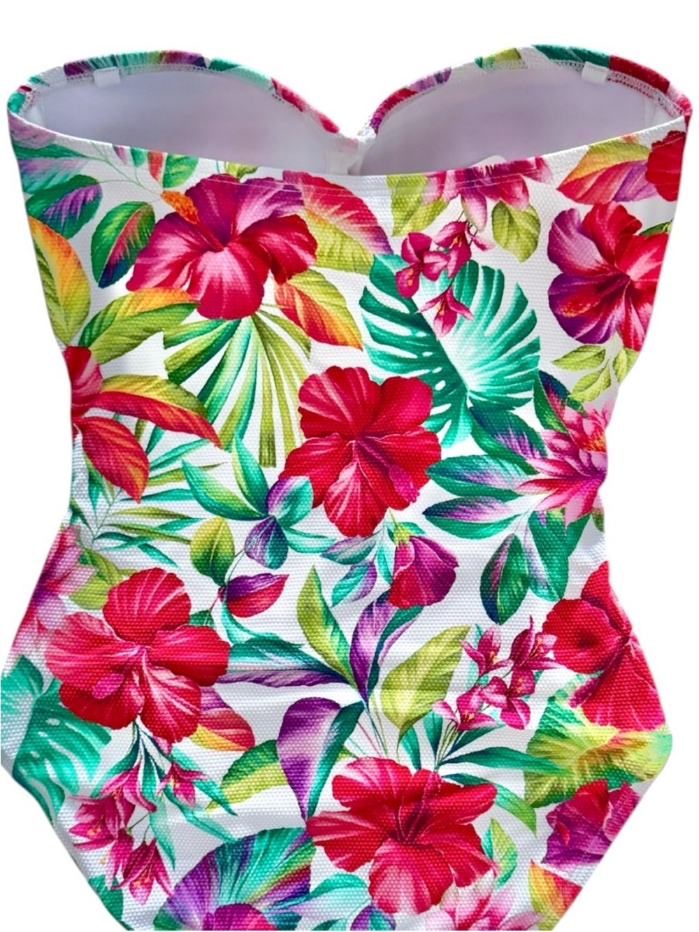 Tommy Bahama Island Cays Fiesta Bandeau One-Piece Swimsuit - Picture 10 of 14